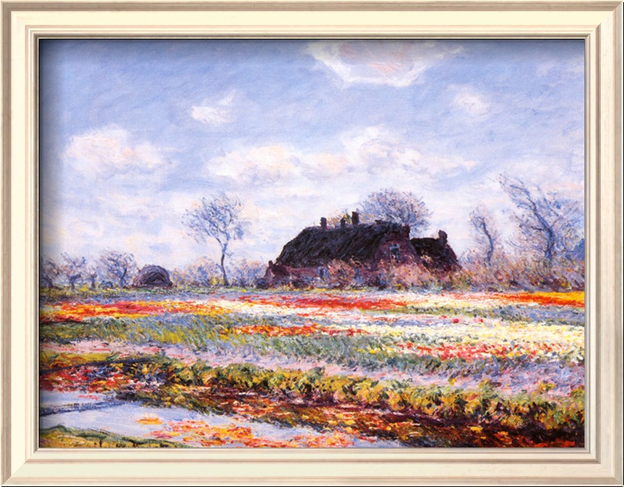 Tulip Fields at Sasenheim - Claude Monet Paintings